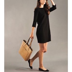 simple black work dress